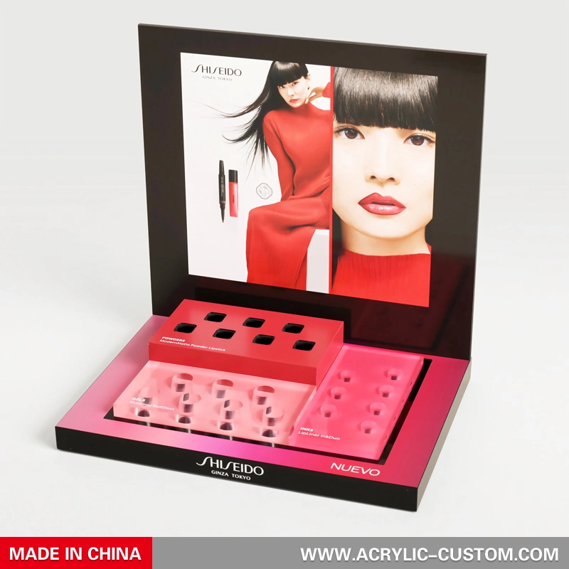 カスタム口紅ディスプレイ - カウンター化粧品ディスプレイ