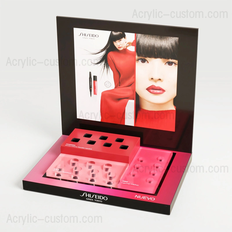 カスタム口紅ディスプレイ - カウンター化粧品ディスプレイ