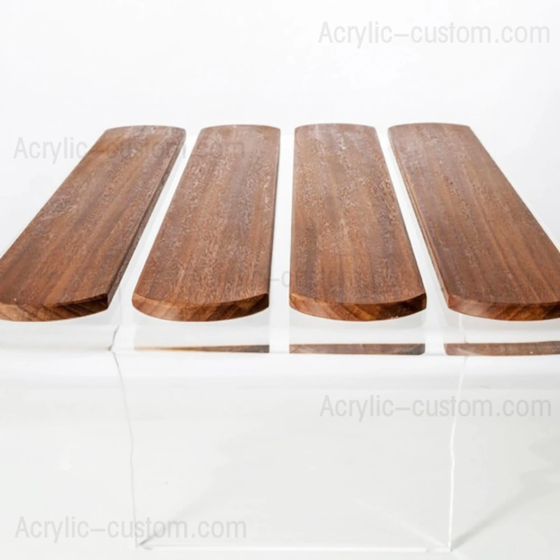 バスルーム アクリル シャワー ベンチ - クリア アクリル スツール