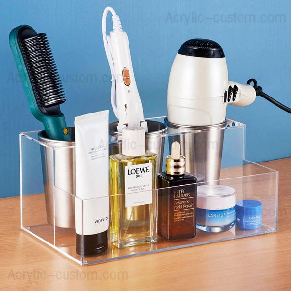 Hair Tool Organizer - Acrylic Hair Dryer and Styling Holder