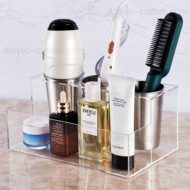 ヘアツールオーガナイザー - アクリルヘアドライヤーとスタイリングホルダー
