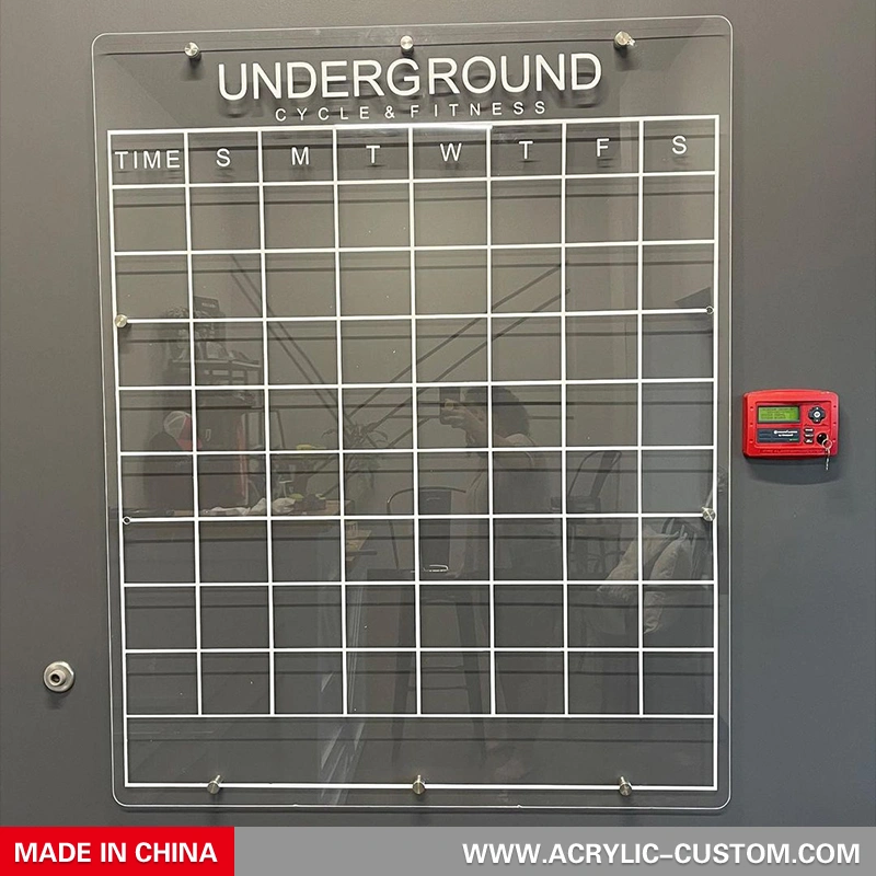 ホワイトボード マンスリー カレンダー ボード フローティング - アクリル カレンダー ウォール