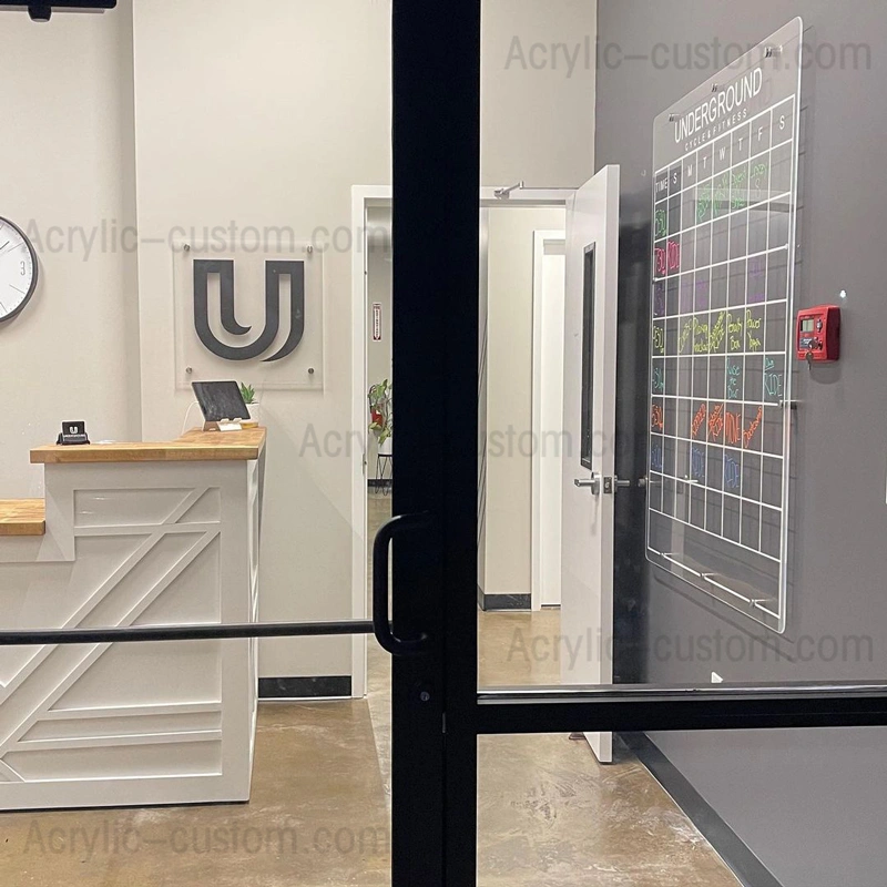 ホワイトボード マンスリー カレンダー ボード フローティング - アクリル カレンダー ウォール