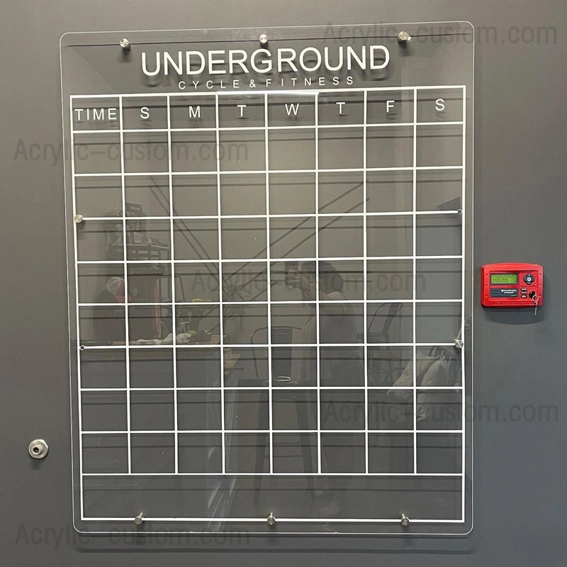 ホワイトボード マンスリー カレンダー ボード フローティング - アクリル カレンダー ウォール