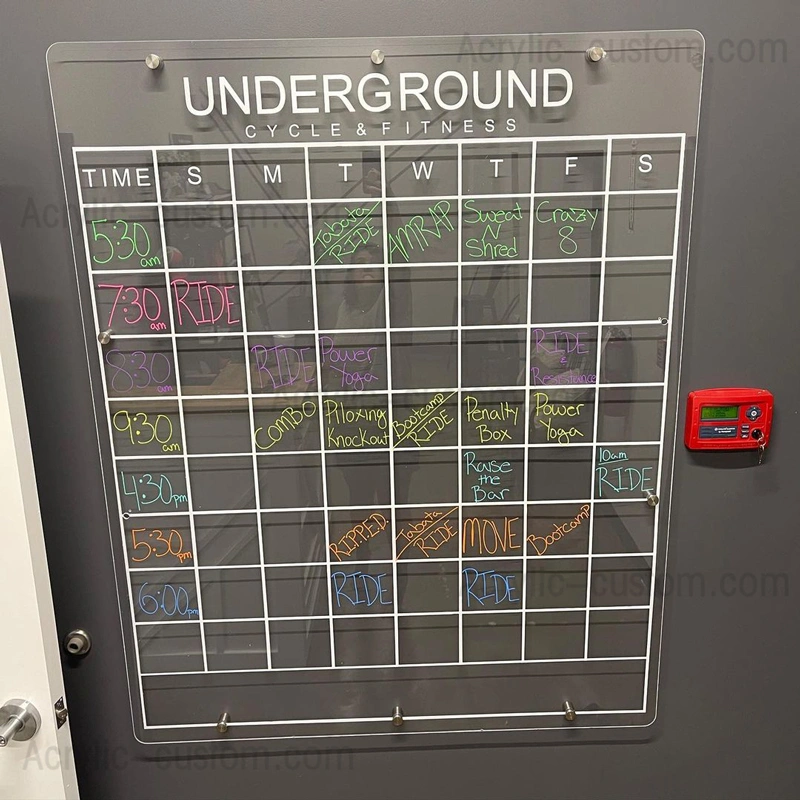 ホワイトボード マンスリー カレンダー ボード フローティング - アクリル カレンダー ウォール