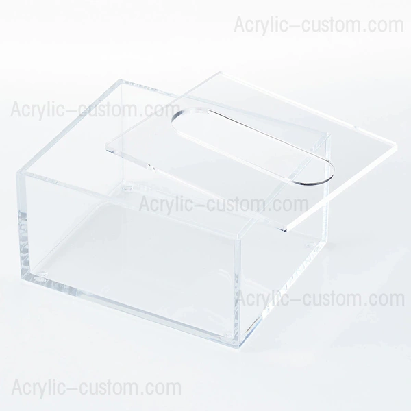 正方形のアクリル ティッシュ ボックス カバー - アクリル ティッシュ ボックスの装飾