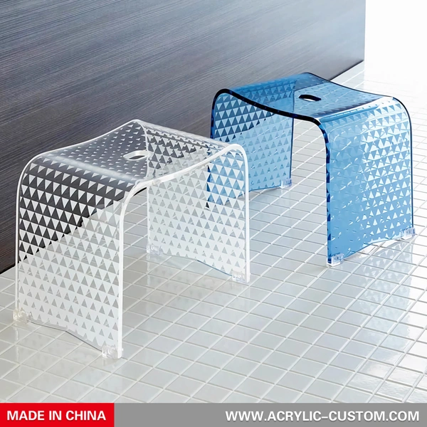 taburete de baño de acrílico - taburete de ducha de lucita de muebles modernos
