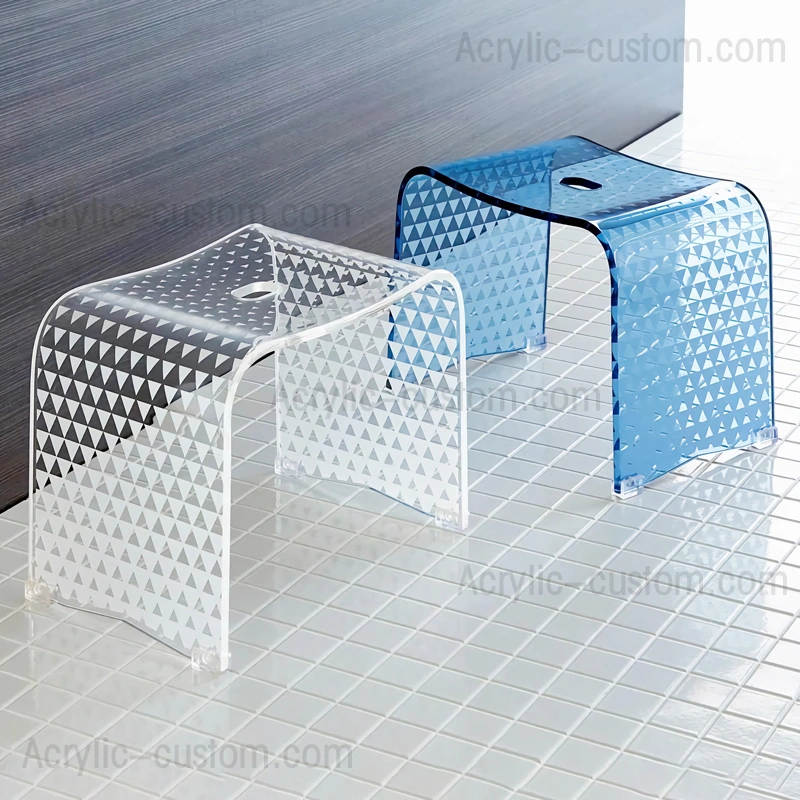 taburete de baño de acrílico - taburete de ducha de lucita de muebles modernos