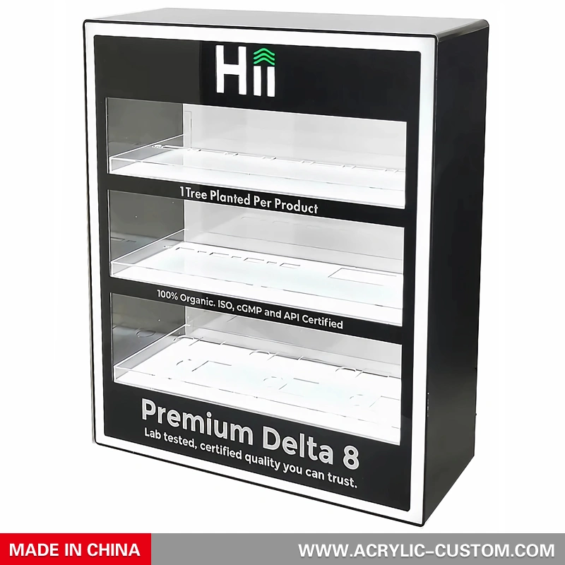 アクリル電子ジュース/電子タバコ ディスプレイ - 小売り led rgb ディスプレイ キャビネット