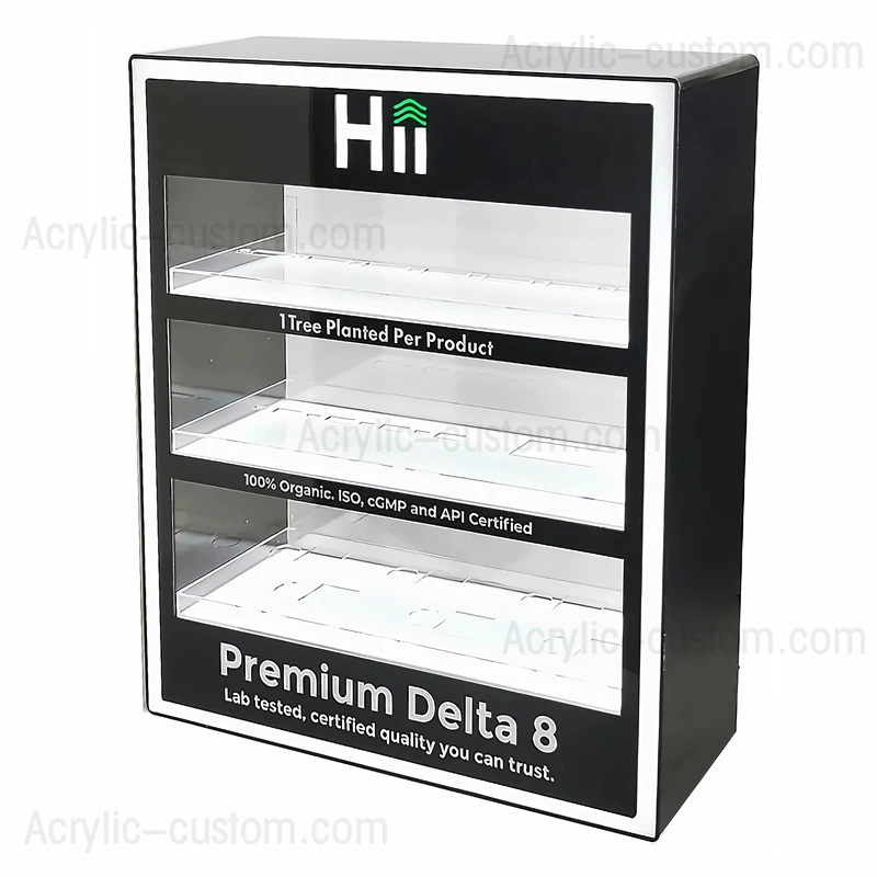 アクリル電子ジュース/電子タバコ ディスプレイ - 小売り led rgb ディスプレイ キャビネット