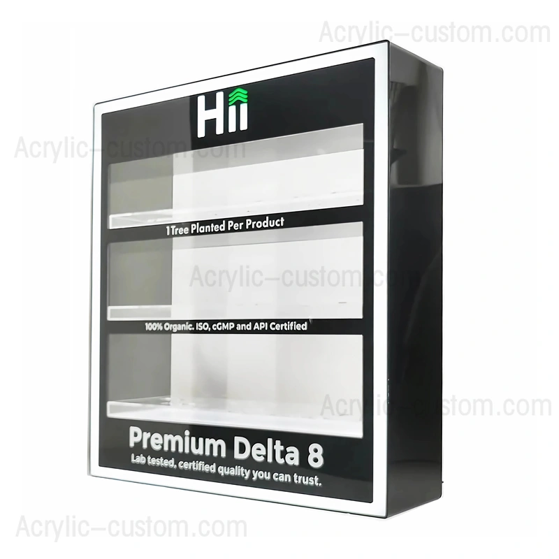 アクリル電子ジュース/電子タバコ ディスプレイ - 小売り led rgb ディスプレイ キャビネット