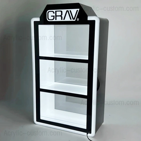 小売アクリル アーク ディスプレイ - LED ライト付き電子タバコ ディスプレイ