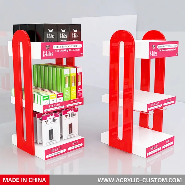 使い捨て電子タバコディスプレイラック - 電子リキッドディスプレイケースカスタム