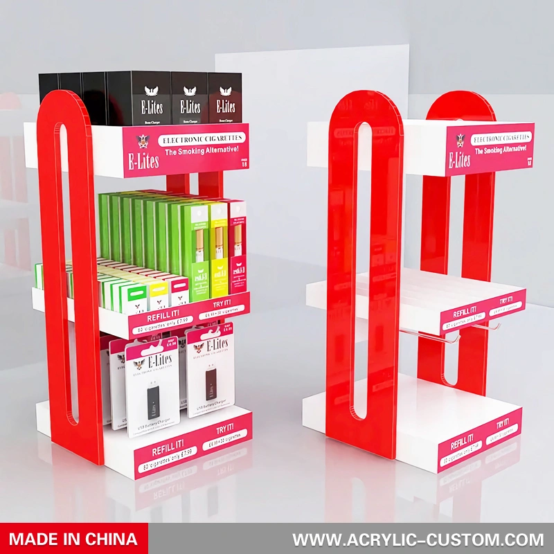 使い捨て電子タバコディスプレイラック - 電子リキッドディスプレイケースカスタム
