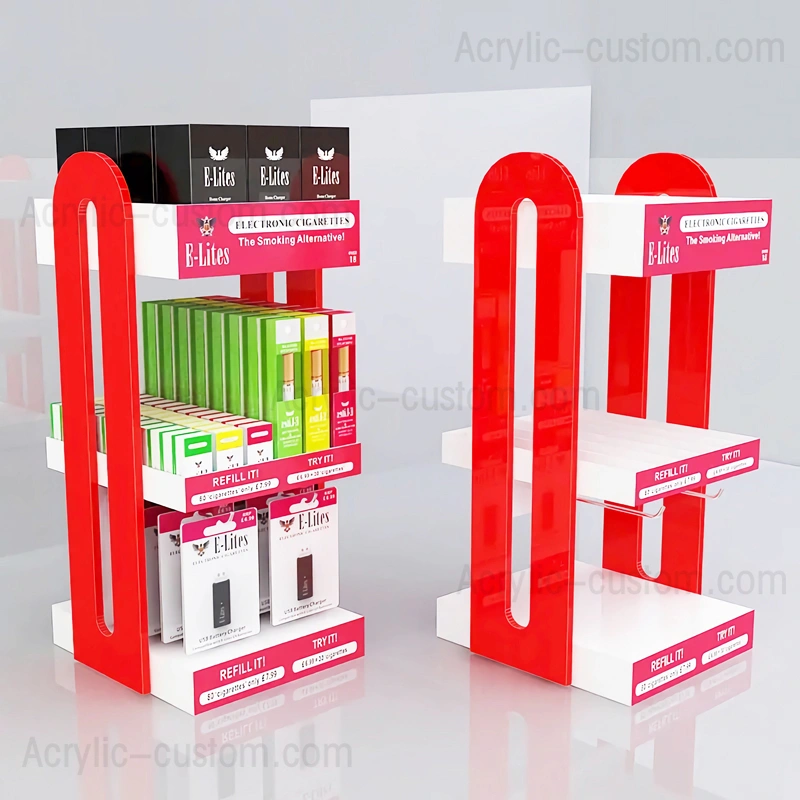 使い捨て電子タバコディスプレイラック - 電子リキッドディスプレイケースカスタム