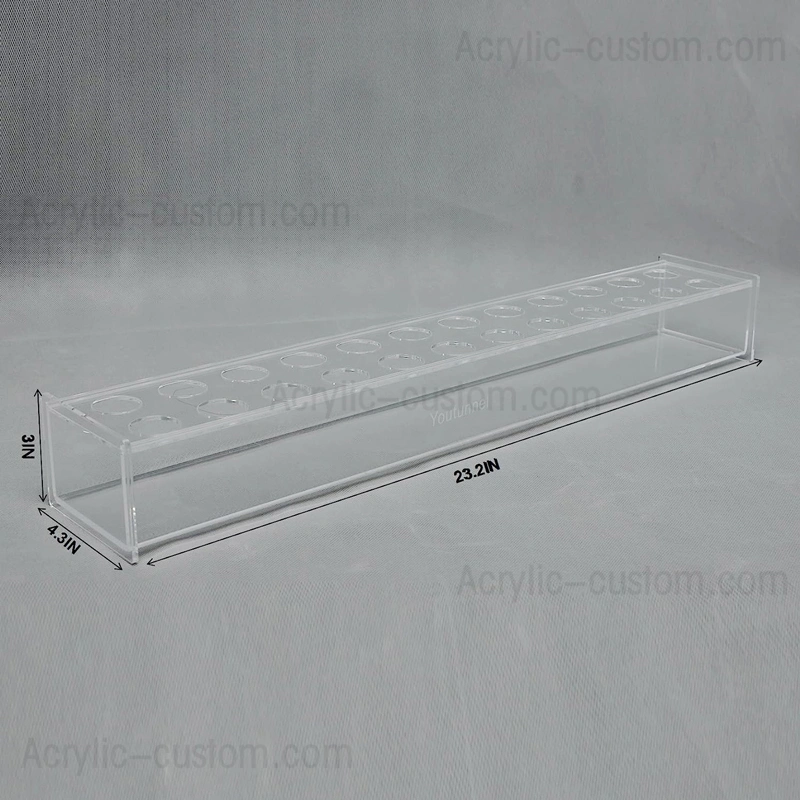 прямоугольная центральная часть с цветочным узором - низкие акриловые вазы с цветочным рисунком