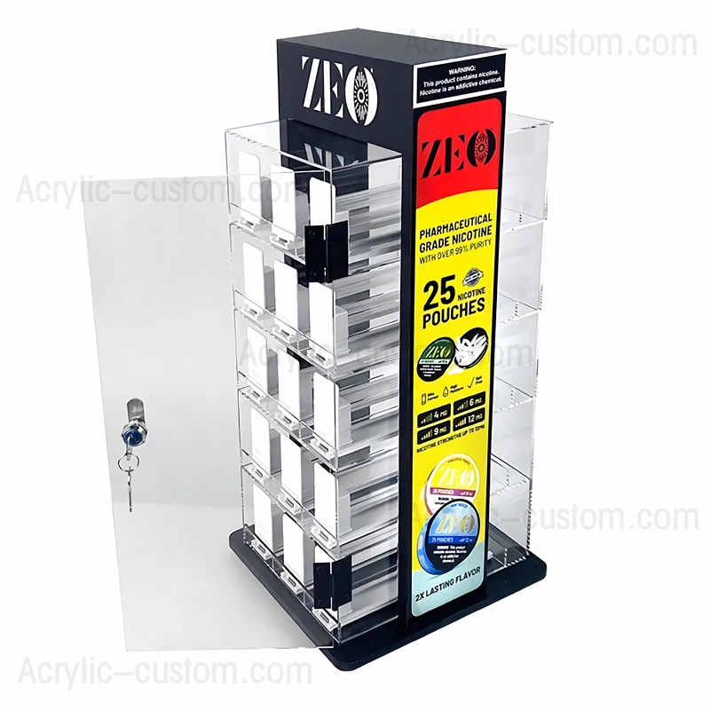 カウンタートップ電子タバコディスプレイ - ロック可能なディスプレイケース