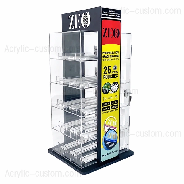 カウンタートップ電子タバコディスプレイ - ロック可能なディスプレイケース