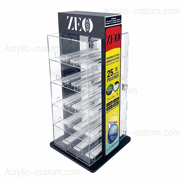 カウンタートップ電子タバコディスプレイ - ロック可能なディスプレイケース