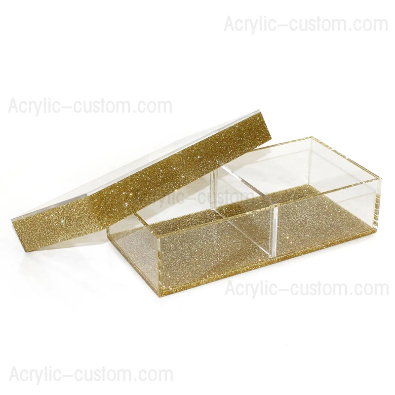 小さなアクリルの取り外し可能な仕切りトレイ - ルーサイトセクショントレイ