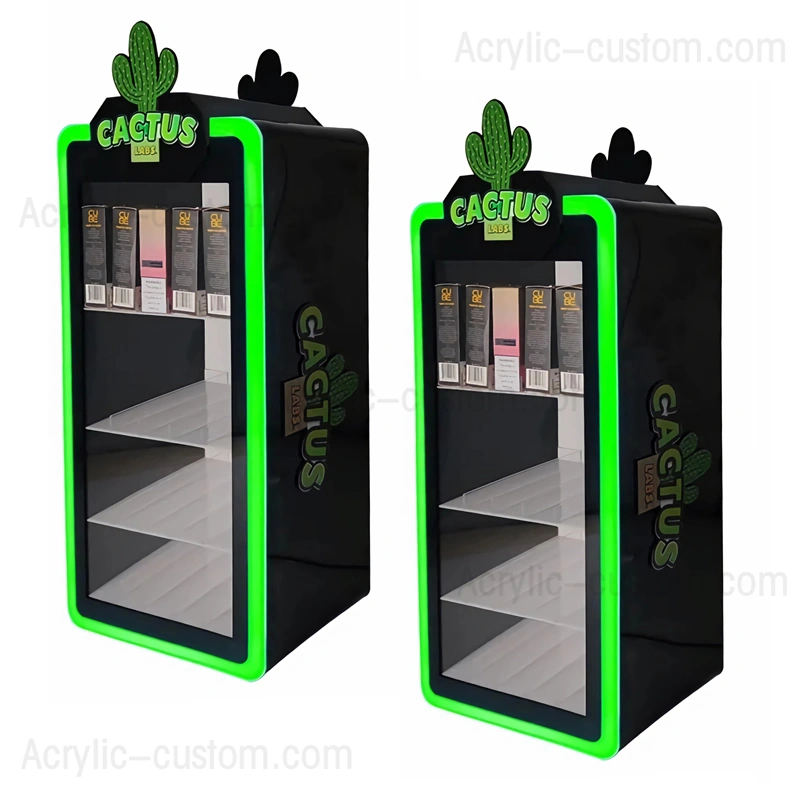 蒸気陳列キャビネット - カスタム LED タバコ陳列ラック