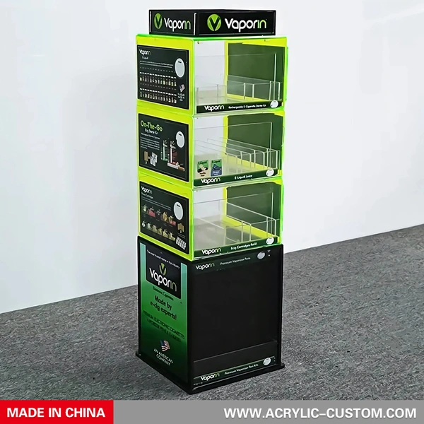 蒸気ディスプレイラック - カスタム小売アクリル蒸気ディスプレイ