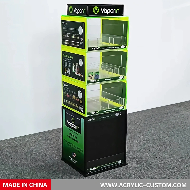 蒸気ディスプレイラック - カスタム小売アクリル蒸気ディスプレイ