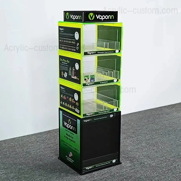 蒸気ディスプレイラック - カスタム小売アクリル蒸気ディスプレイ