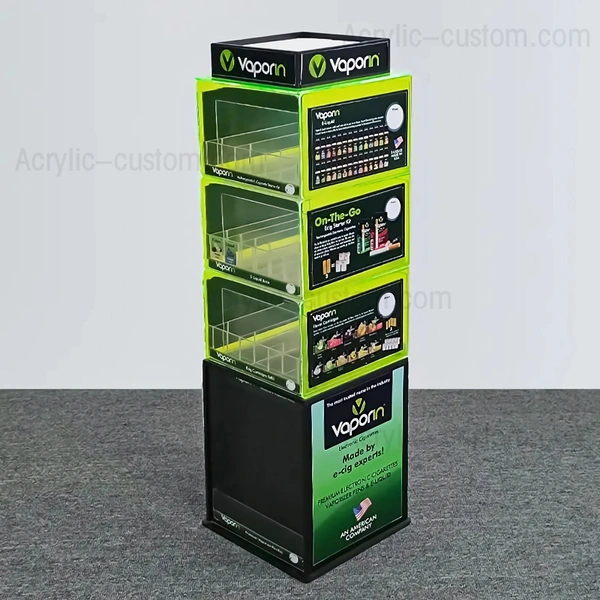 蒸気ディスプレイラック - カスタム小売アクリル蒸気ディスプレイ