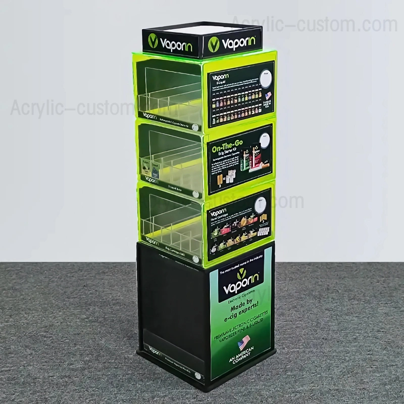 蒸気ディスプレイラック - カスタム小売アクリル蒸気ディスプレイ
