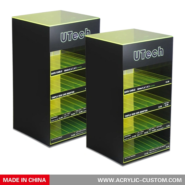 4層電子タバコ陳列キャビネット - アクリル蒸気ディスプレイ