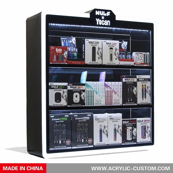 wulf x yocan カウンタートップ ディスプレイ/rgb カラー変更 e-juice ディスプレイ ケース