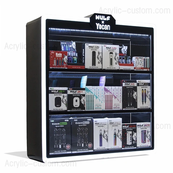 wulf x yocan カウンタートップ ディスプレイ/rgb カラー変更 e-juice ディスプレイ ケース