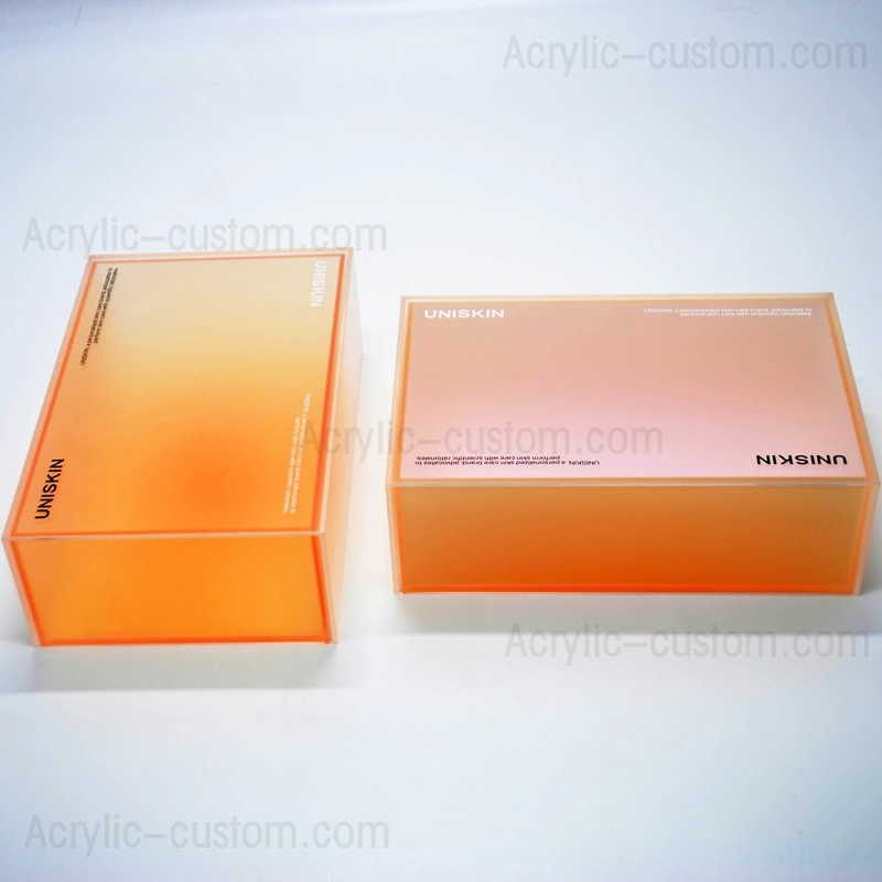 صندوق هدايا إبداعي متدرج للأشعة فوق البنفسجية - صندوق تغليف أكريليك مخصص