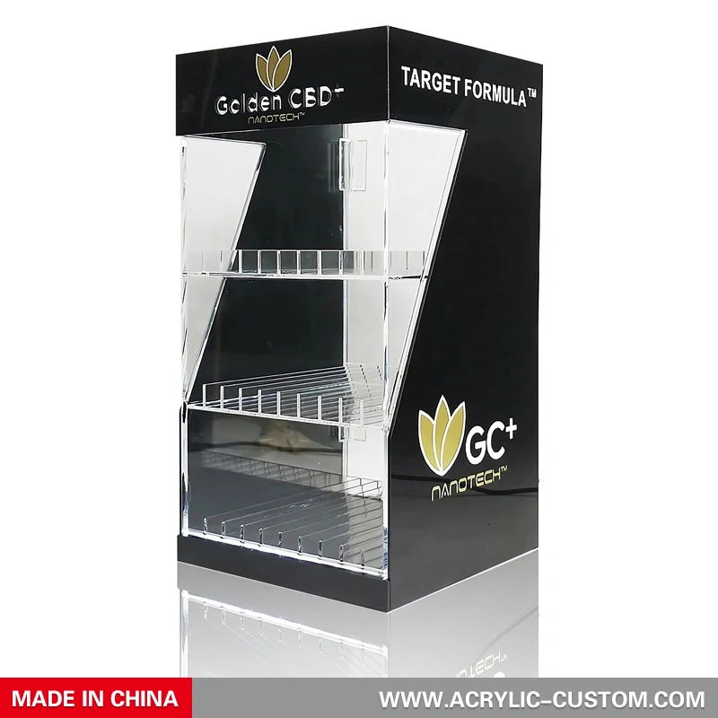 タバコショップ LED 卓上ディスプレイキャビネット - vaping ディスプレイケース