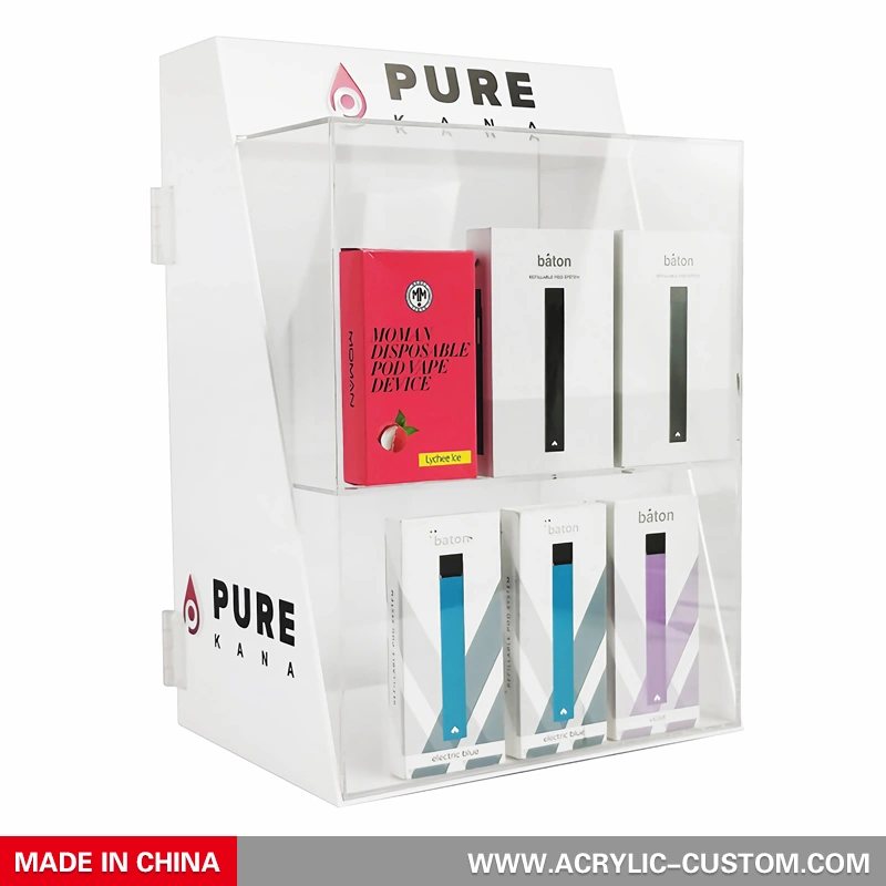 Витрина для паров и вейпов - изготовленная на заказ акриловая витрина