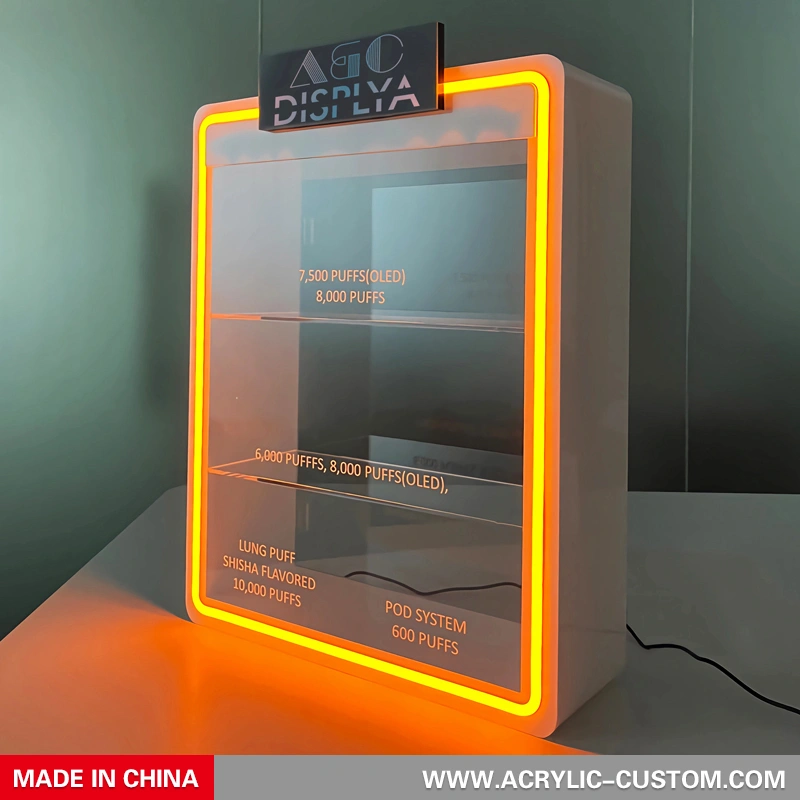 多層蒸気/VAPEディスプレイキャビネット - CBD LEDディスプレイケース