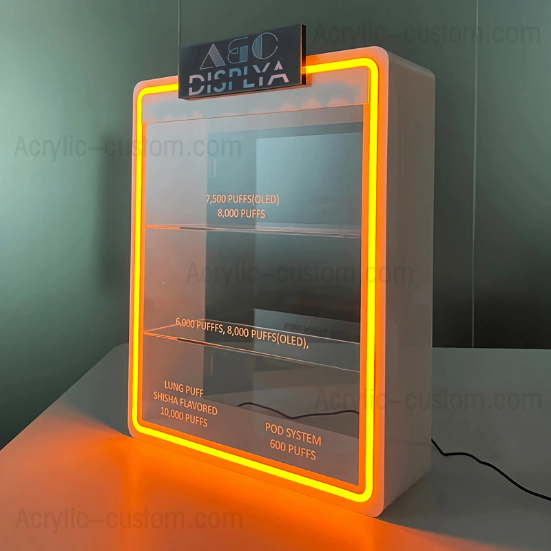 多層蒸気/VAPEディスプレイキャビネット - CBD LEDディスプレイケース