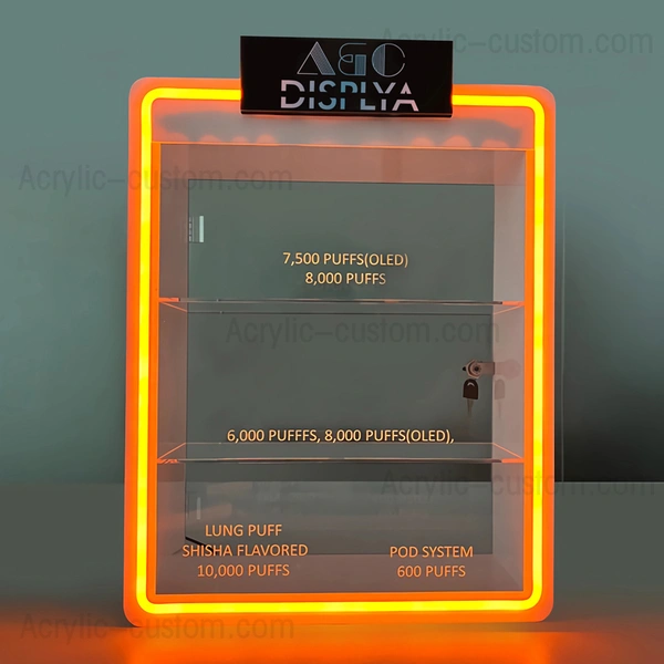 Multi-layer Vapor/Vape Display Cabinet - CBD LED Display Case