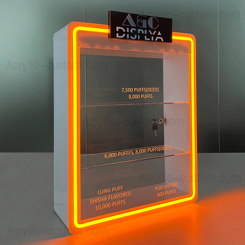 多層蒸気/VAPEディスプレイキャビネット - CBD LEDディスプレイケース