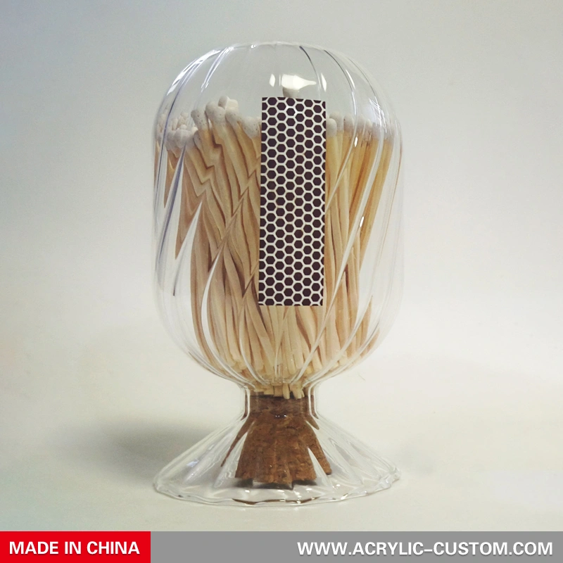 ガラス瓶に入ったマッチ | 写真 ガラス瓶に入ったマッチ ヘリックスマッチ クローシュボトル スキームデザイン