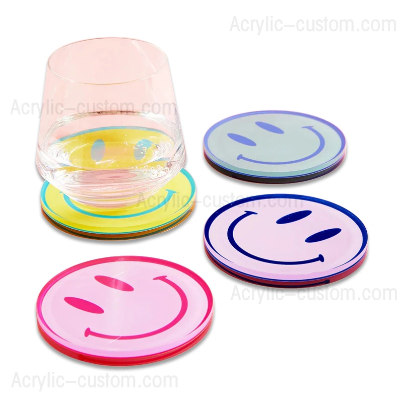 新しいアクリルスマイリーコースター | 高級アクリルコースター
