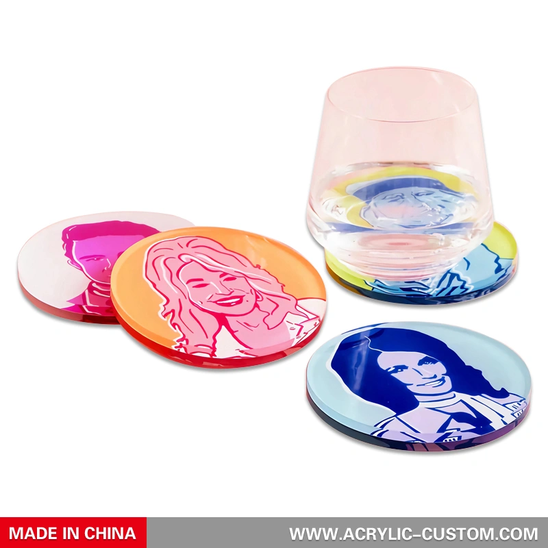 アートワークブランクアクリルコースター | アートワーク カスタマイズされたアクリルコースター