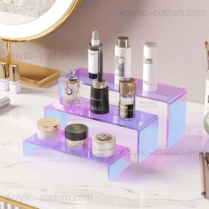 ビュッフェデザートディスプレイライザー | 展示用の虹色アクリルライザー