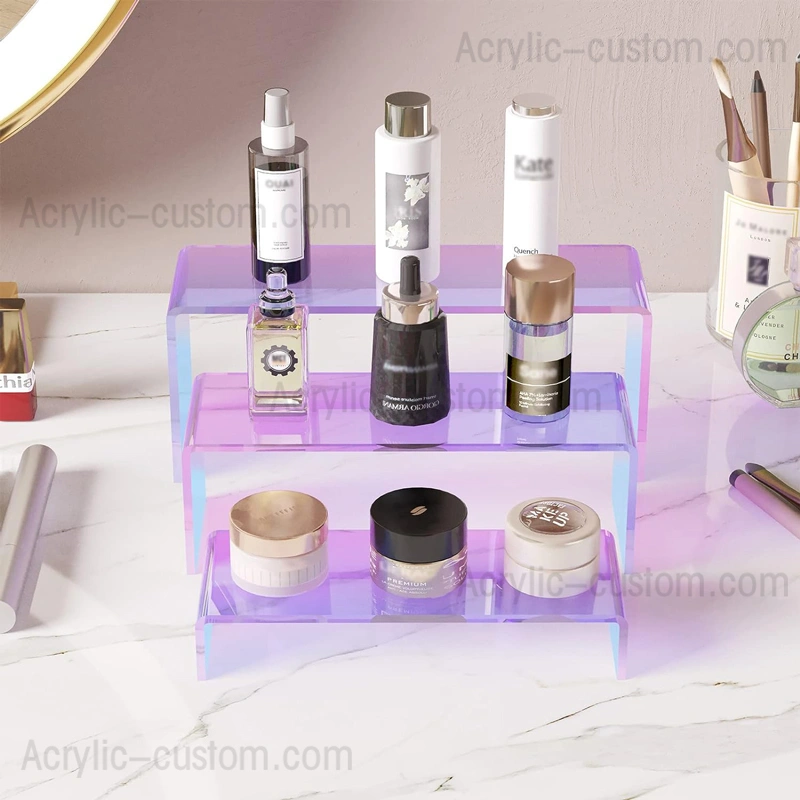 ビュッフェデザートディスプレイライザー | 展示用の虹色アクリルライザー