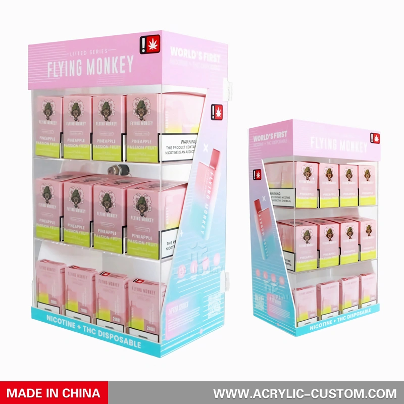 自立型ベイプディスプレイケース - 使い捨てベイプディスプレイスタンドデザイン