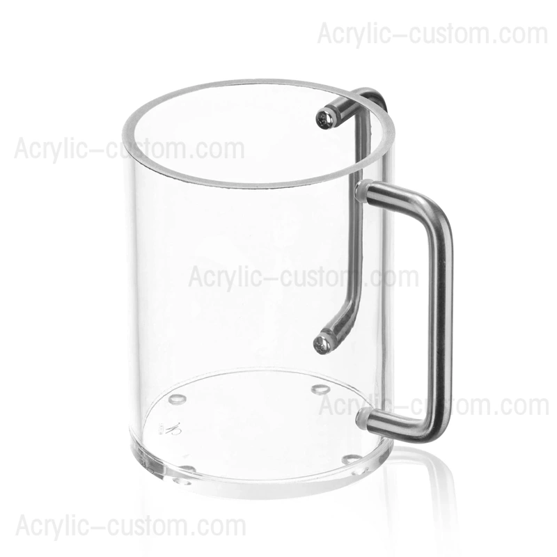 Metallic Edge Lucite Washing Cup | Dual Handle Wash Cup