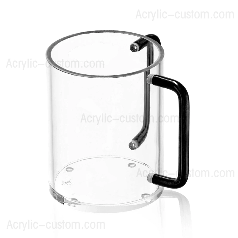 Metallic Edge Lucite Washing Cup | Dual Handle Wash Cup