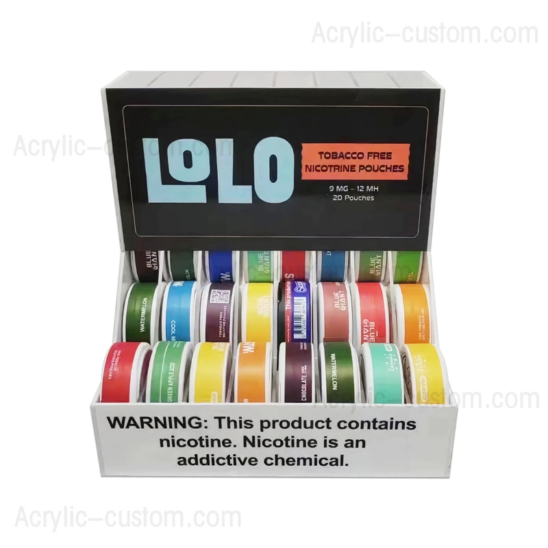 アクリル製スヌース ディスプレイケース - 小売店のディスプレイラック