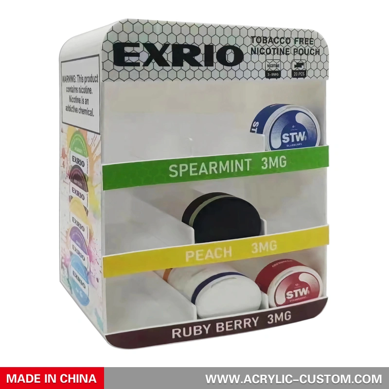 スヌースディスペンサーディスプレイケース - カスタムアクリルディスプレイケース